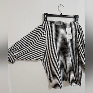 Striped Black and White Women's Skirt